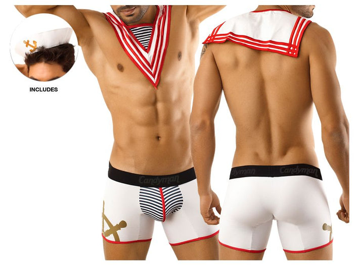 clever moda CandyMan 9557 Sailor Costume Outfit Color White