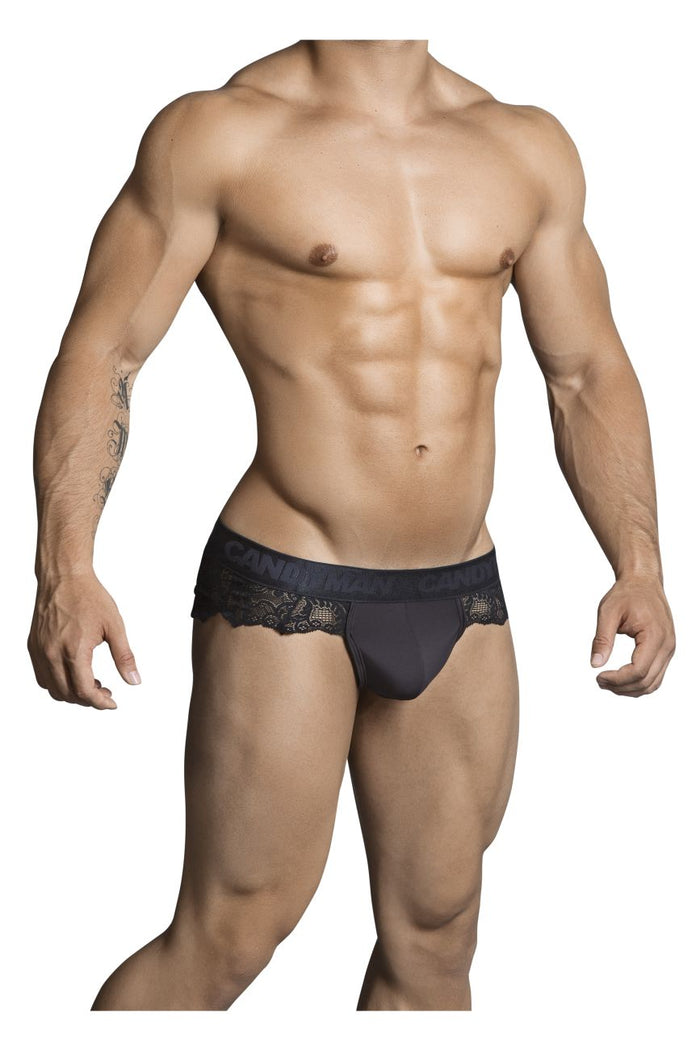 Clever Moda CandyMan 99304X Lace Thongs Color Black