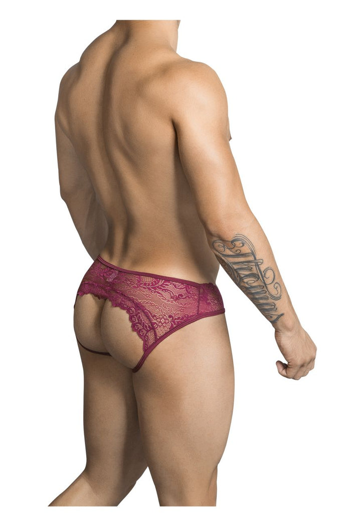 Clever Moda CandyMan 99312X Jockstrap Color Burgundy