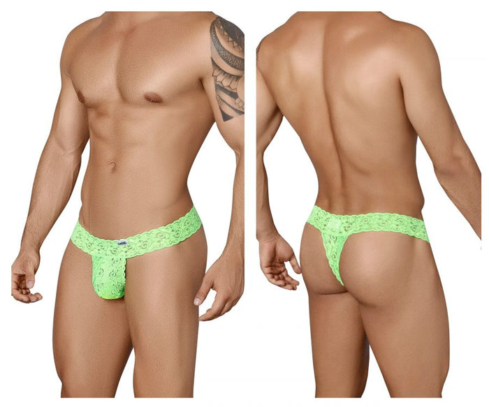 clever moda CandyMan 99315 Peek a Boo Thongs Color Green