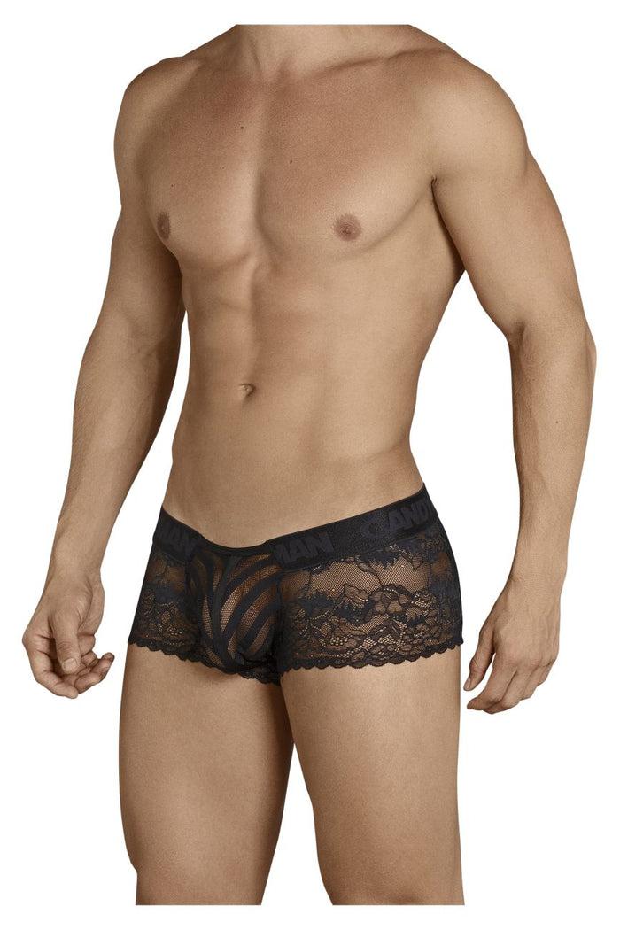 Clever Moda CandyMan 99393X Lace-Mesh Trunks Color Black