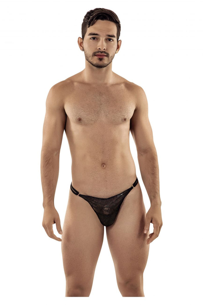 Clever Moda CandyMan 99421 Lace G-String Thongs Color Black