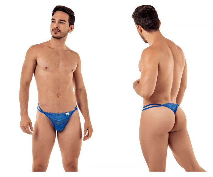 clever moda CandyMan 99421 Lace G-String Thongs Color Blue