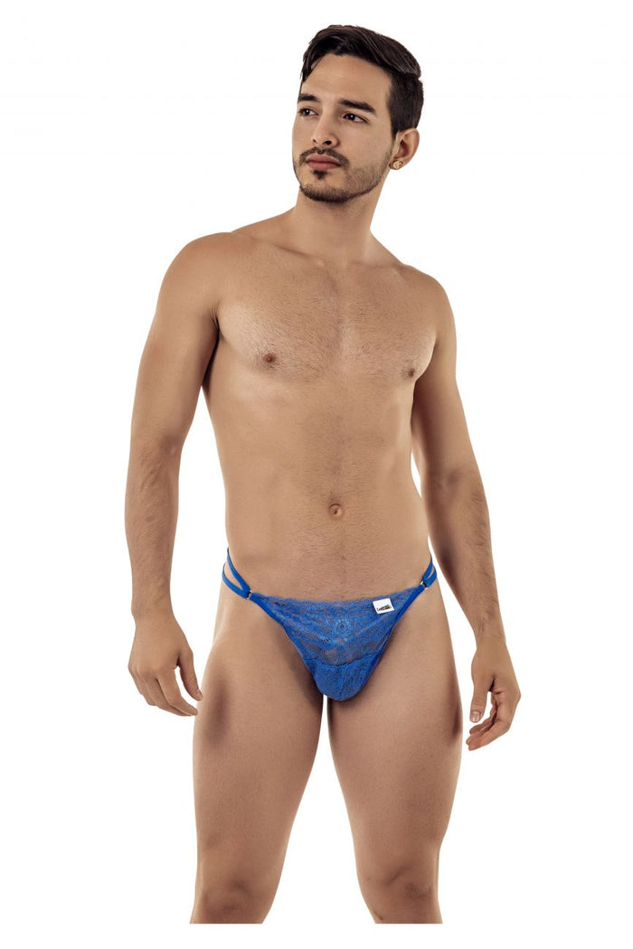Clever Moda CandyMan 99421 Lace G-String Thongs Color Blue