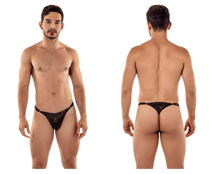 clever moda CandyMan 99421X Lace G-String Thongs Color Black