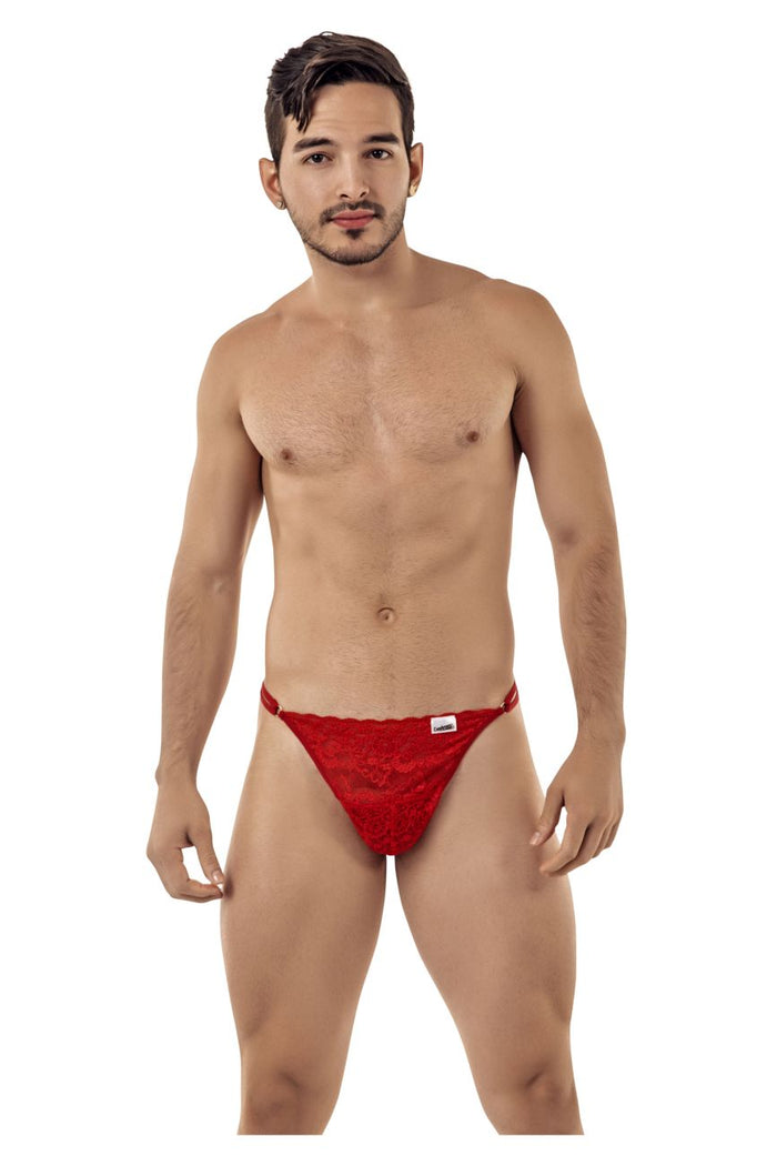 Clever Moda CandyMan 99421X Lace G-String Thongs Color Red