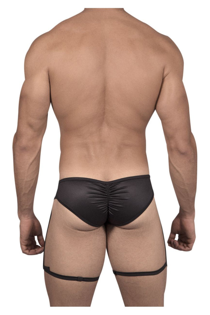 Clever Moda CandyMan 99468X Garter Briefs Color Black