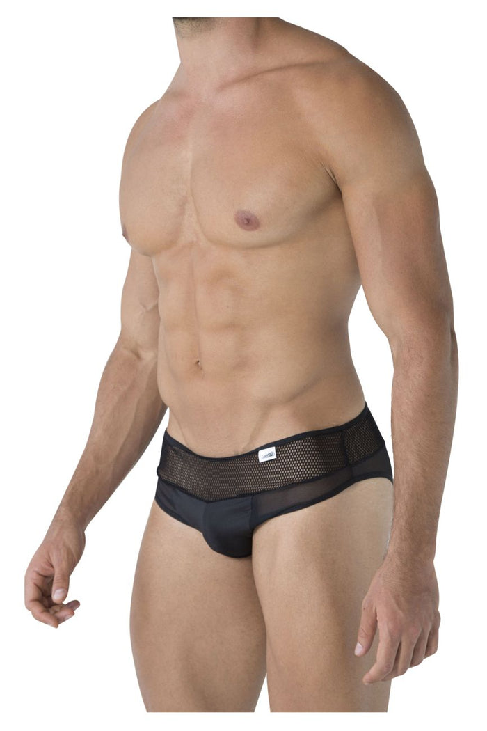 Clever Moda CandyMan 99495X Mesh Briefs Color Black