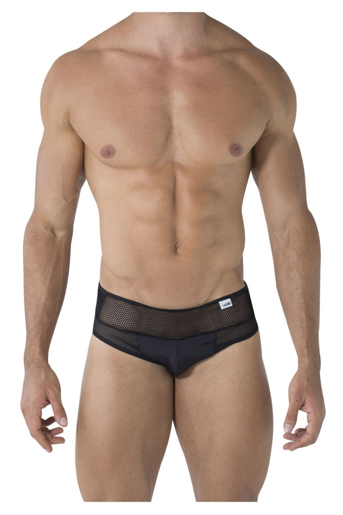 Clever Moda CandyMan 99495X Mesh Briefs Color Black