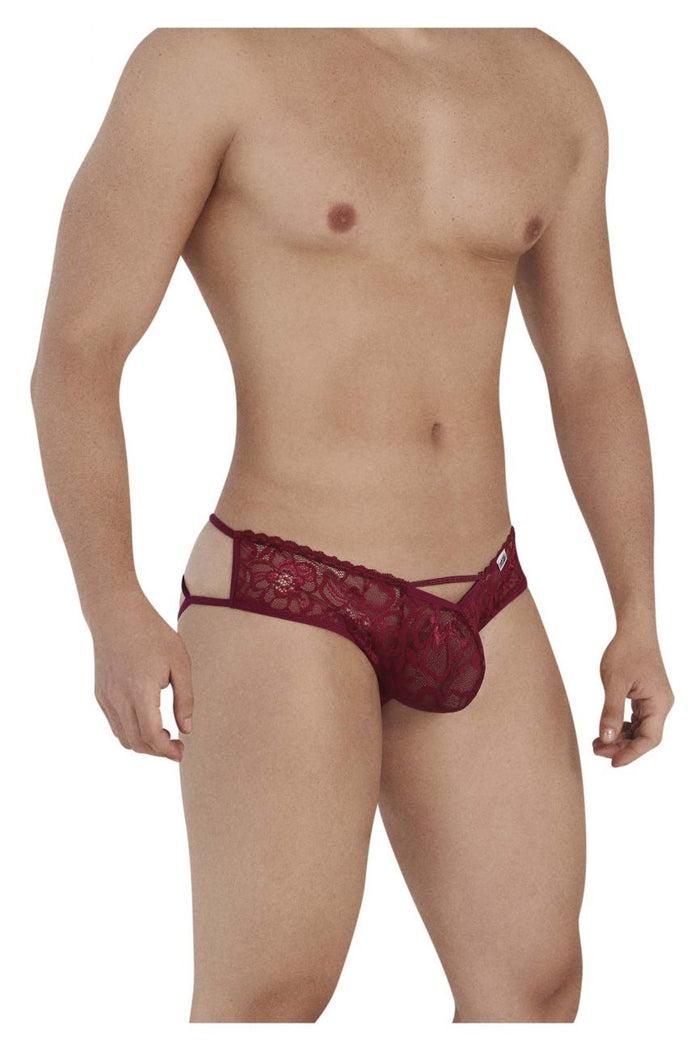 Clever Moda CandyMan 99535 Bow Jockstrap Color Burgundy