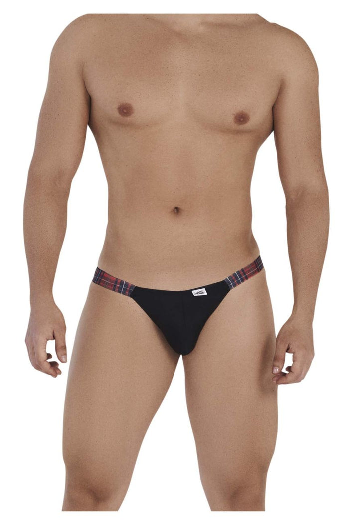 Clever Moda CandyMan 99536X Bikini Jockstrap Color Black Print