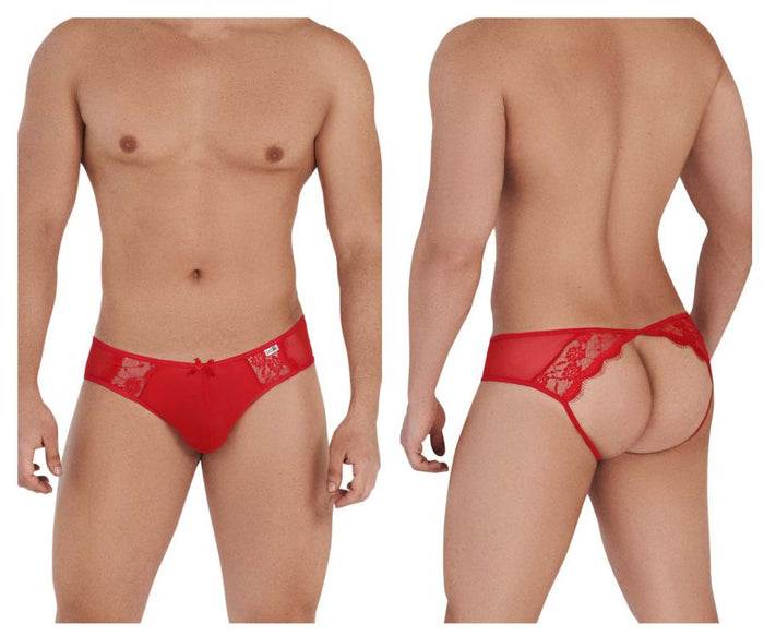 clever moda CandyMan 99538 Lace Jockstrap Color Red