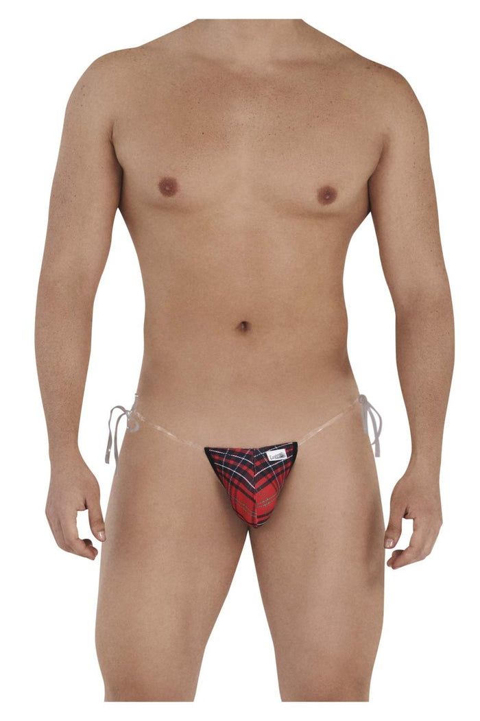 Clever Moda CandyMan 99571X Invisible Micro G-String Color Red Prints