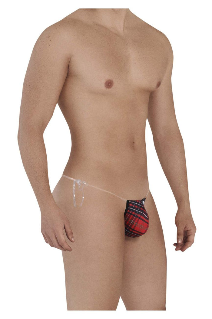 Clever Moda CandyMan 99571X Invisible Micro G-String Color Red Prints