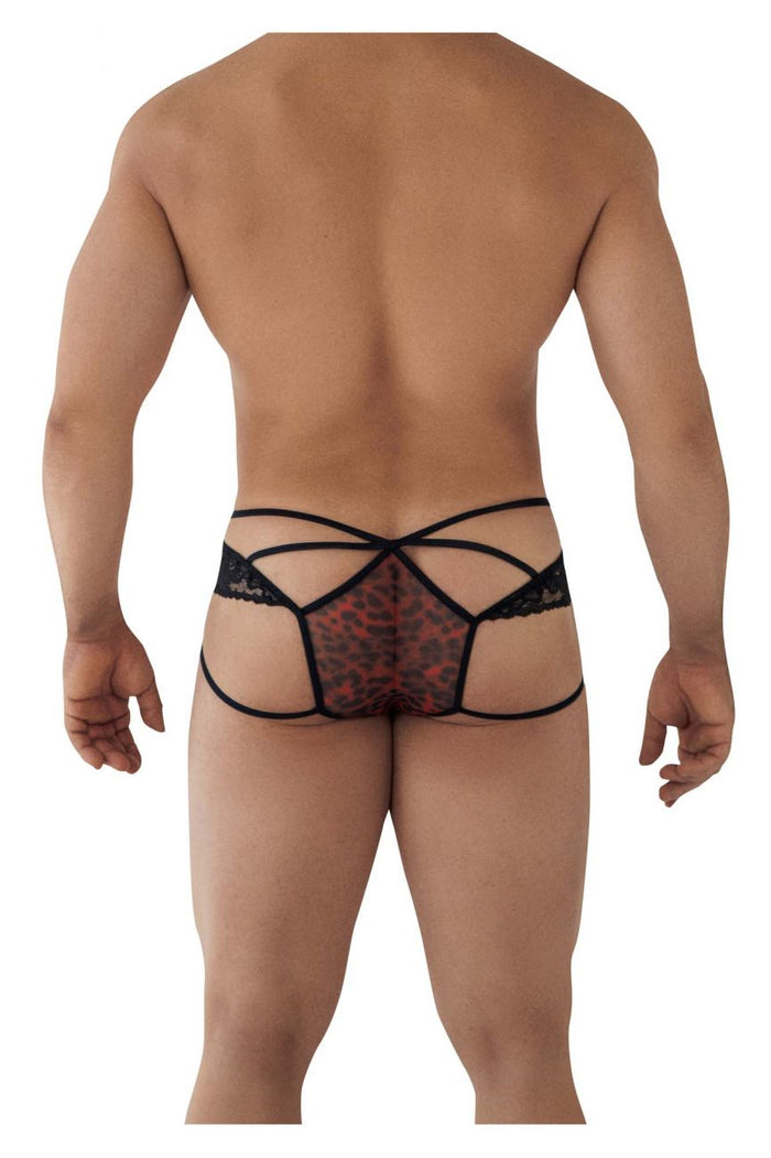 Clever Moda CandyMan 99578 Mesh-Lace Bikini Color Leopard Print