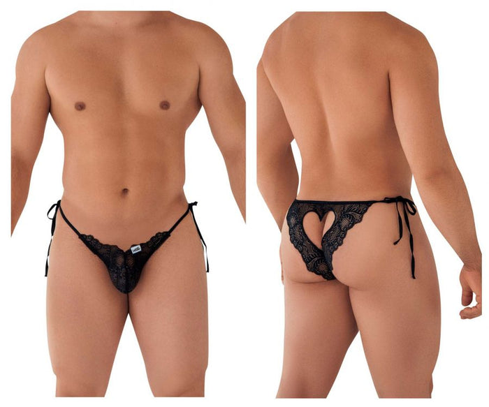 clever moda CandyMan 99579 Lace Heart Bikini Color Black