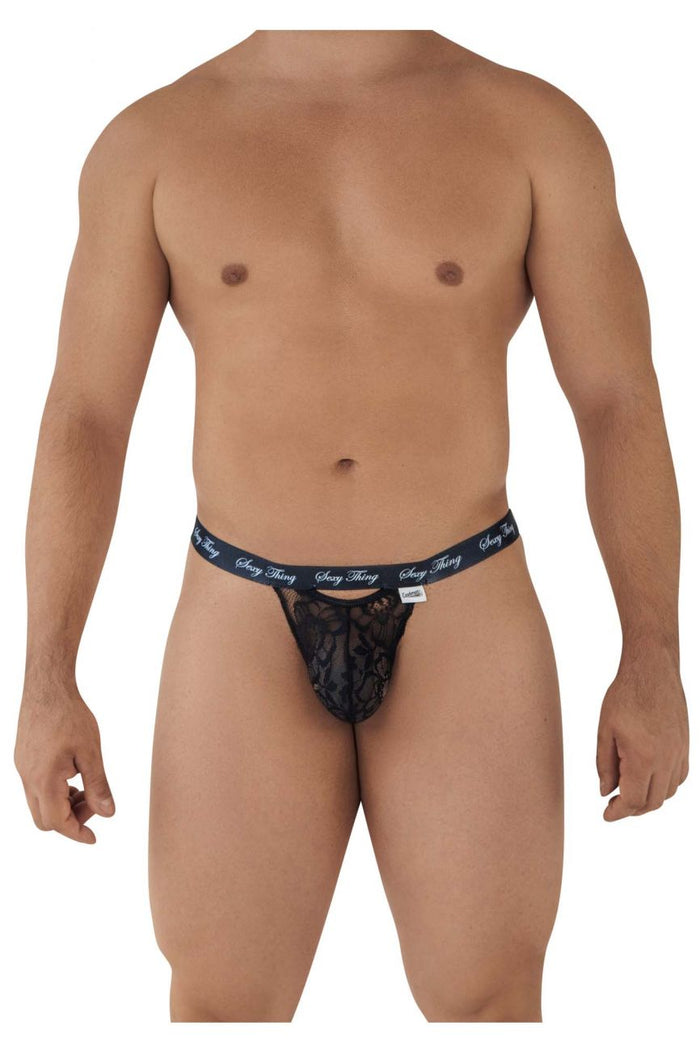 Clever Moda CandyMan 99594 Sexy Thing Lace Thongs Color Black