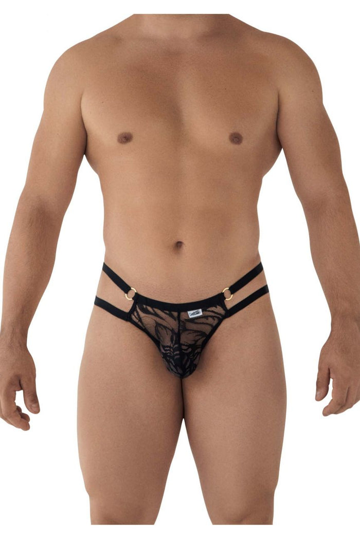 Clever Moda CandyMan 99598 Lace And Chain Bikini Color Black