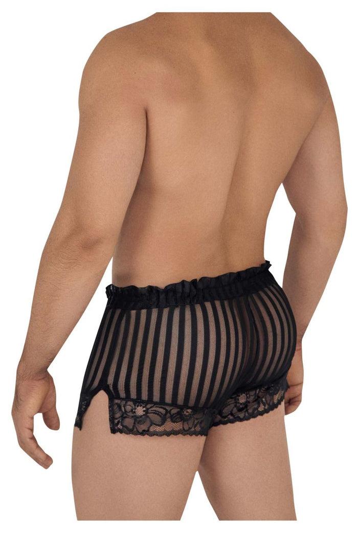 Clever Moda CandyMan 99601X Lounge Pajama Shorts Color Black