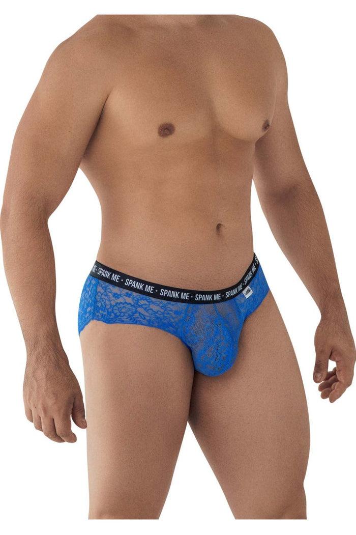 Clever Moda CandyMan 99615X Spank Me Lace Briefs Color Dark Blue