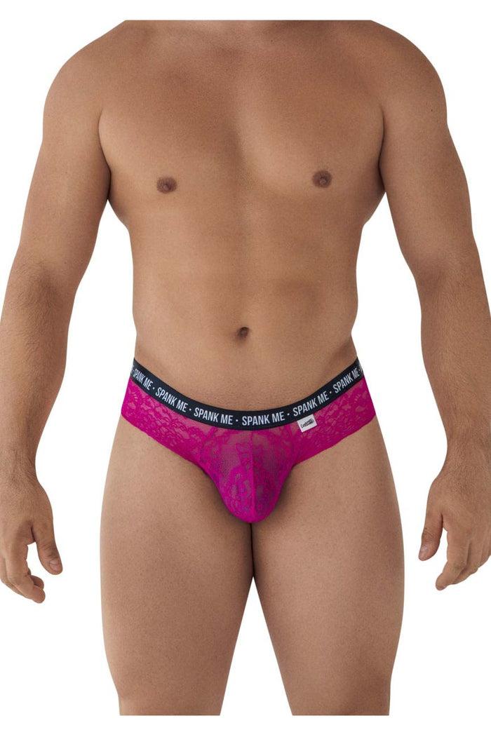 Clever Moda CandyMan 99615X Spank Me Lace Briefs Color Pink
