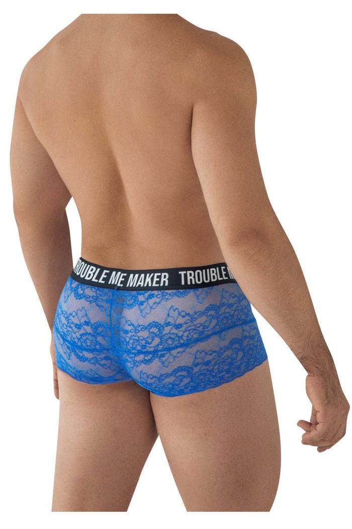 Clever Moda CandyMan 99616X Trouble Maker Lace Trunks Color Dark Blue