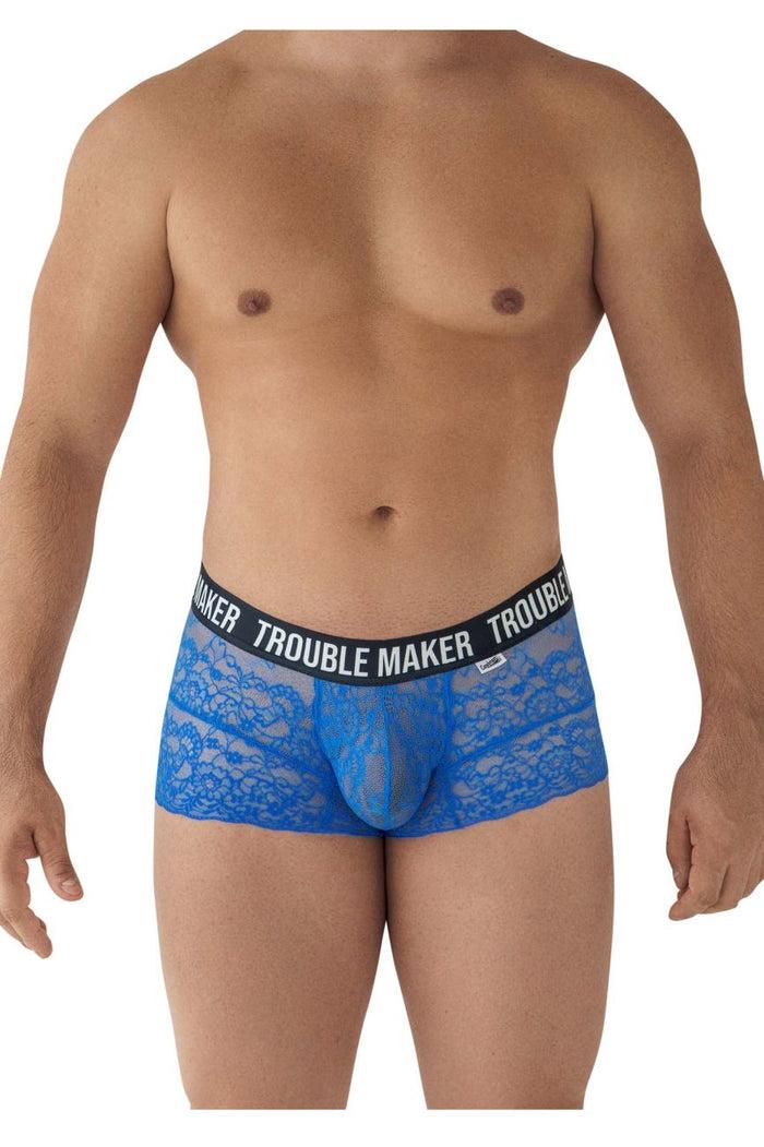 Clever Moda CandyMan 99616X Trouble Maker Lace Trunks Color Dark Blue