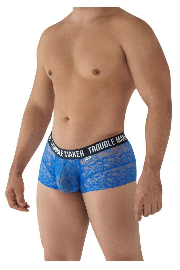 Clever Moda CandyMan 99616X Trouble Maker Lace Trunks Color Dark Blue
