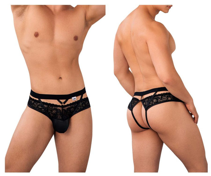 clever moda CandyMan 99627 Lace Jockstrap Color Black