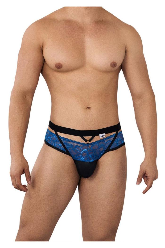 Clever Moda CandyMan 99627 Lace Jockstrap Color Blue