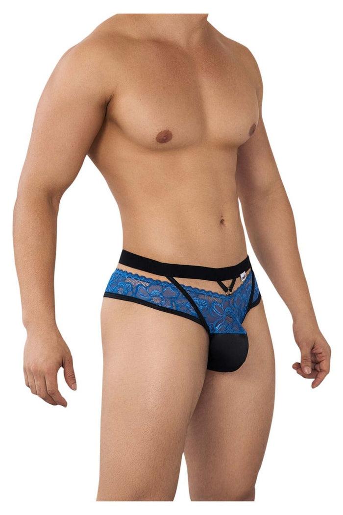 Clever Moda CandyMan 99627 Lace Jockstrap Color Blue