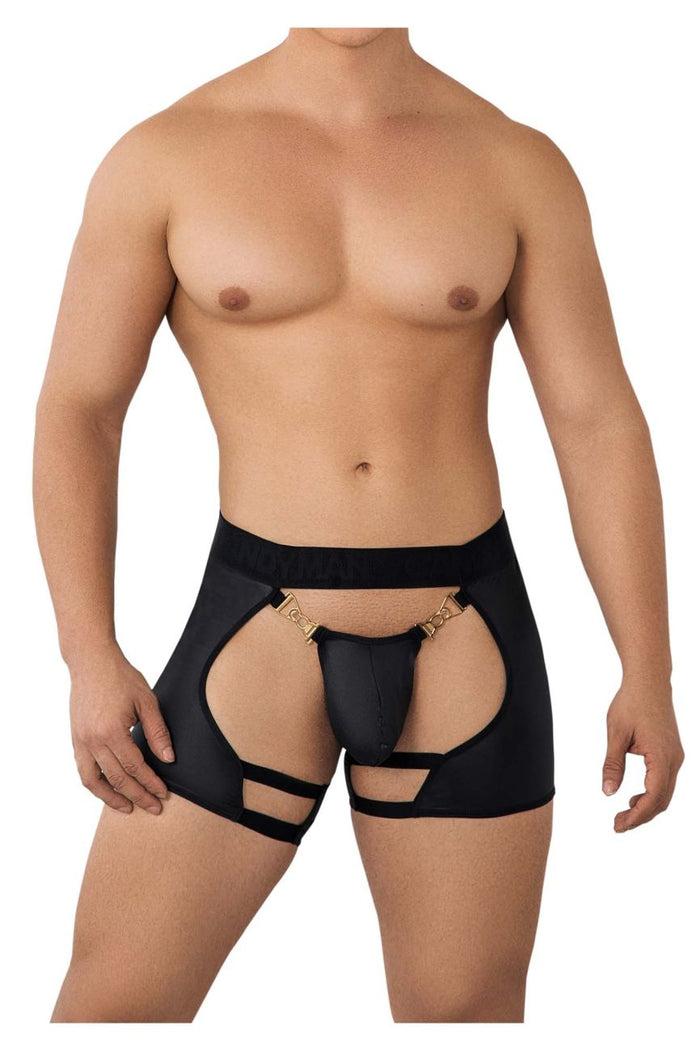 Clever Moda CandyMan 99637 Chaps Thongs Color Black