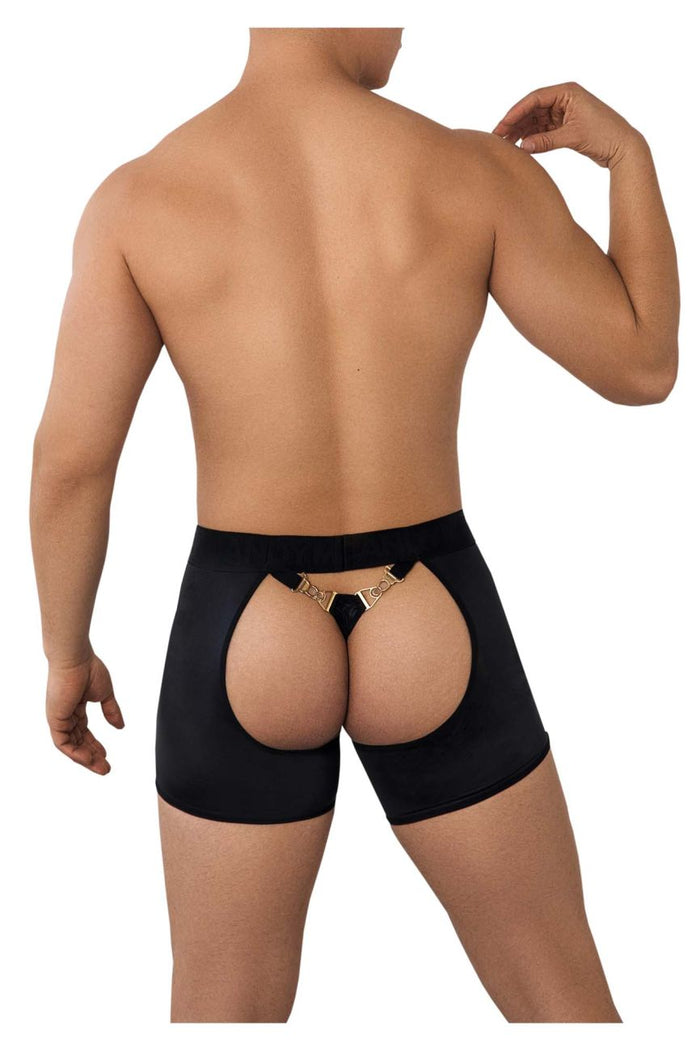 Clever Moda CandyMan 99637 Chaps Thongs Color Black