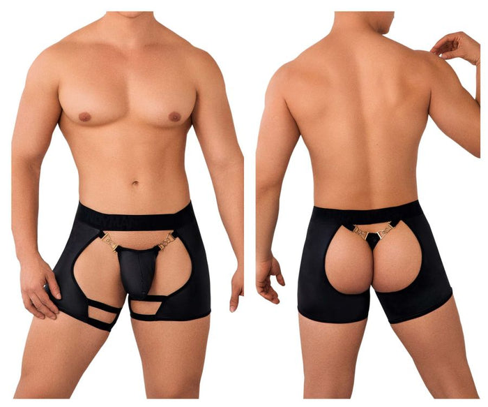 clever moda CandyMan 99637 Chaps Thongs Color Black