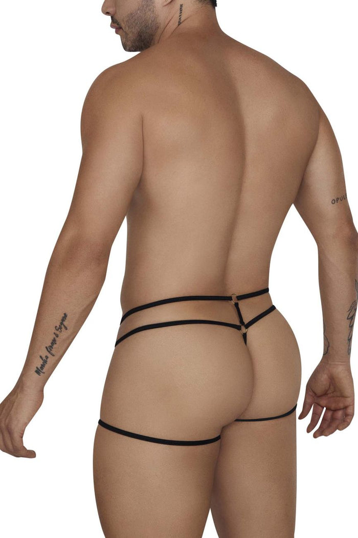 Clever Moda CandyMan 99671 Lace Jock Thongs Color Black