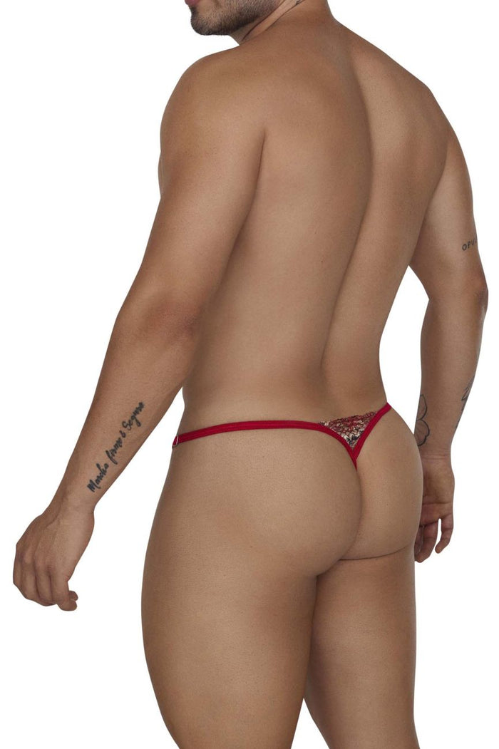 Clever Moda CandyMan 99685 Lace Thongs Color Red-Print
