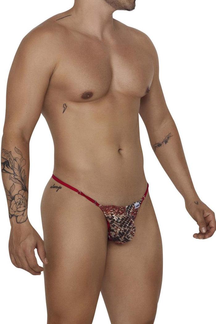 Clever Moda CandyMan 99685 Lace Thongs Color Red-Print