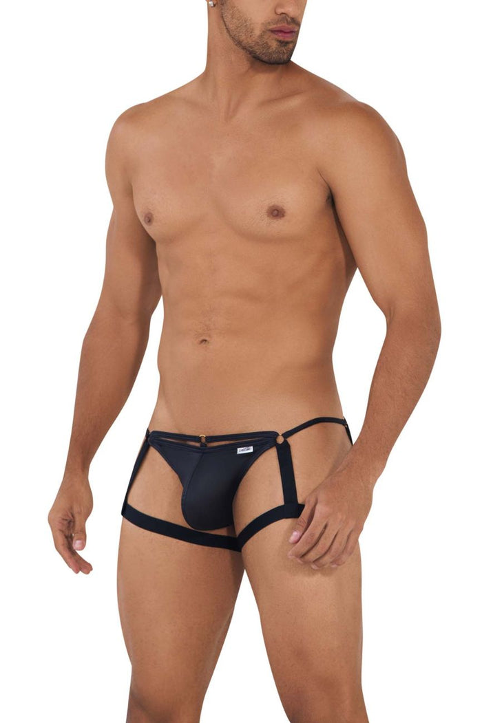 Clever Moda CandyMan 99705 Garter Jockstrap Color Black