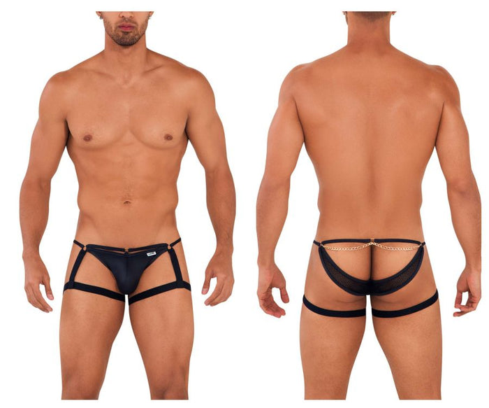clever moda CandyMan 99705 Garter Jockstrap Color Black
