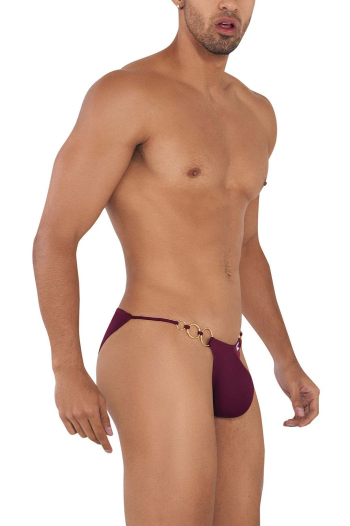 Clever Moda CandyMan 99710 Holes In One Bikini Color Burgundy