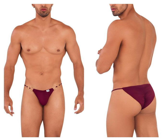 clever moda CandyMan 99710 Holes in One Bikini Color Burgundy