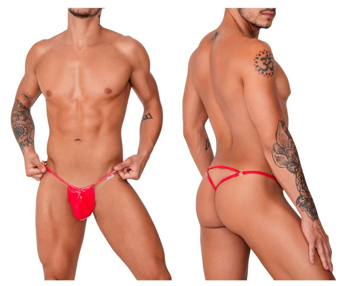clever moda CandyMan 99738 Gloss G-String Color Red