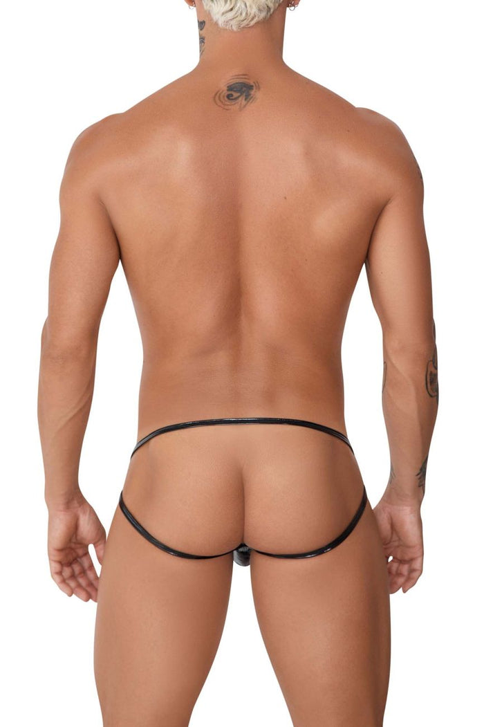 Clever Moda CandyMan 99741 Gloss Jockstrap Color Black