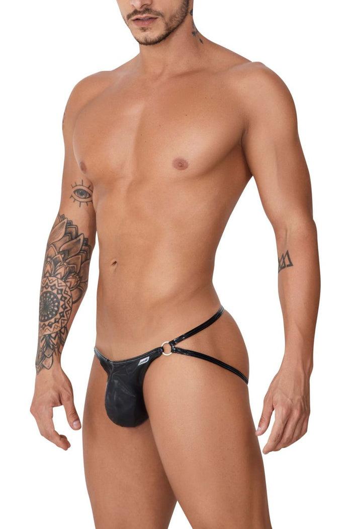Clever Moda CandyMan 99741 Gloss Jockstrap Color Black