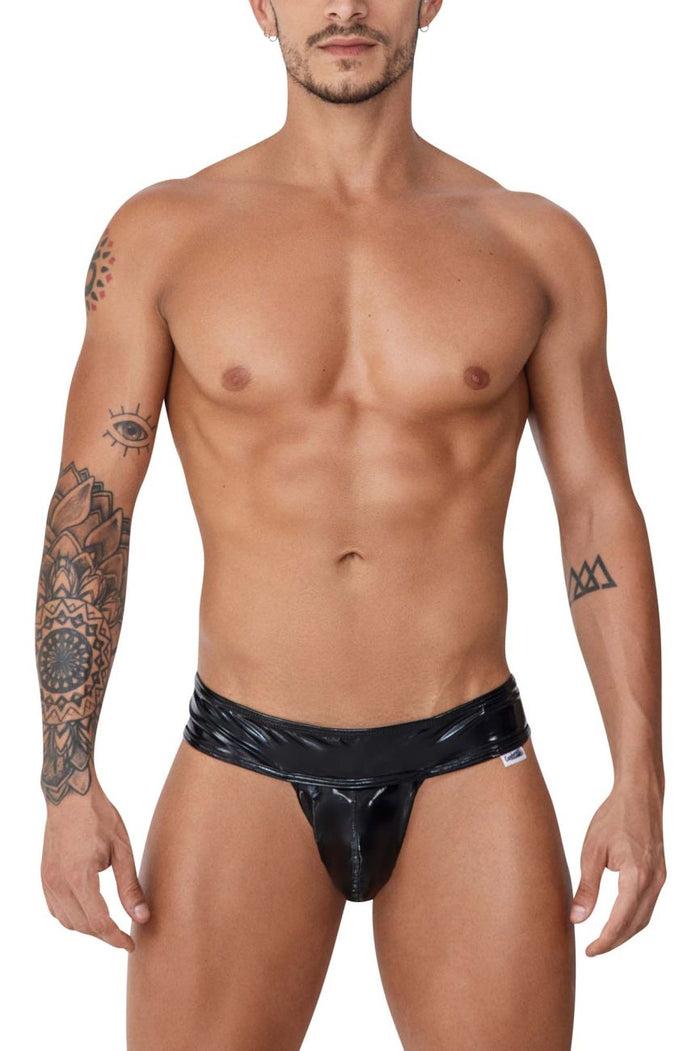 Clever Moda CandyMan 99742 Gloss Thongs Color Black