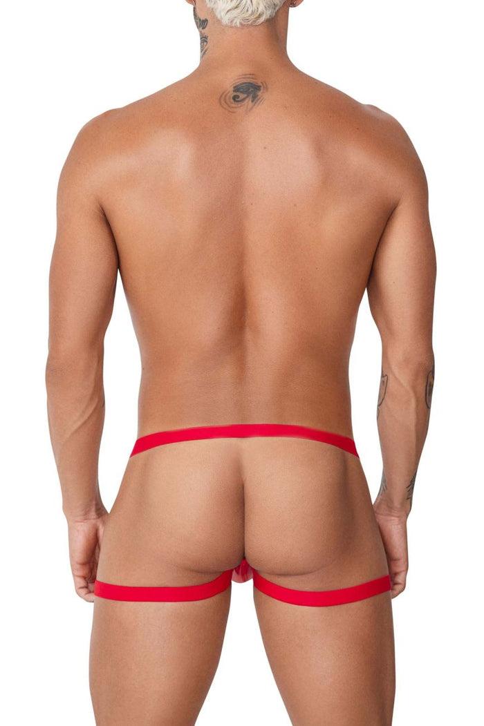 Clever Moda CandyMan 99749 Garter Jockstrap Color Red