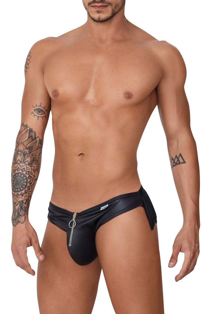 Clever Moda CandyMan 99753 Fringe Jockstrap Color Black