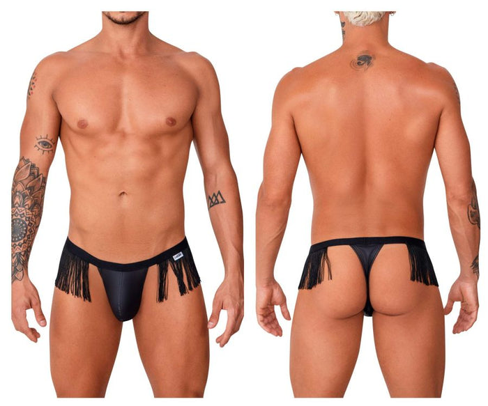 clever moda CandyMan 99754 Fringe Thongs Color Black