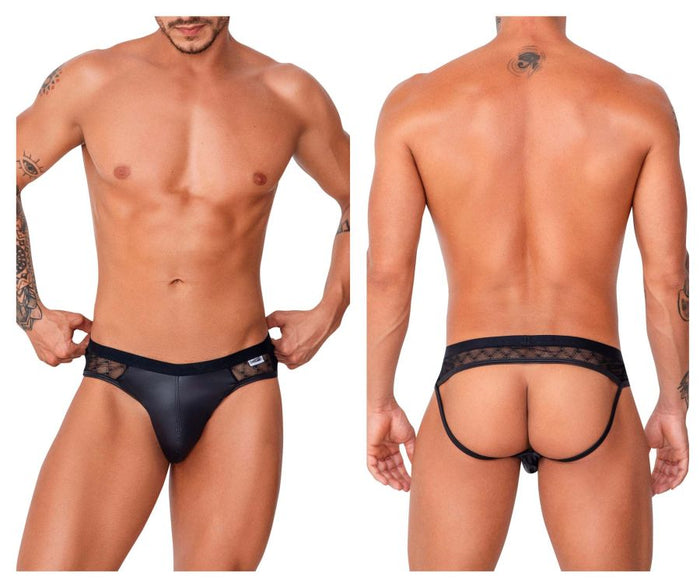 clever moda CandyMan 99763 Lace Jockstrap Color Black