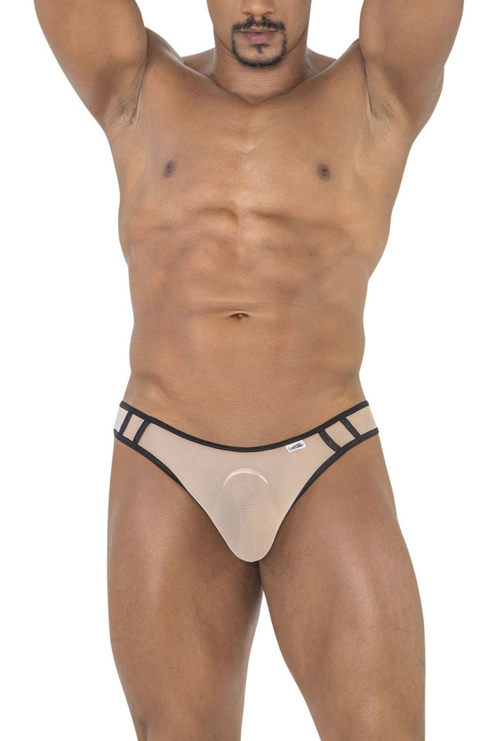 Clever Moda CandyMan 99767 Sports Mesh Thongs Color Beige